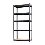 Leziter Nagy teherbírású polc 150x70x30 cm 150 kg fekete