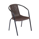Leziter Napoli kerti szék barna