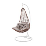 Leziter Natal kerti függőfotel barna-fehér