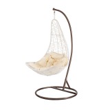 Leziter Natal kerti függőfotel fehér-barna