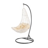 Leziter Natal kerti függőfotel fehér-fekete