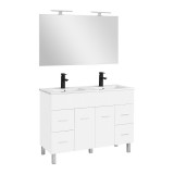 Leziter Neo Prime 120 komplett fürdőszoba bútor fehér-fehér