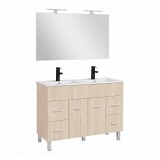 Leziter Neo Prime 120 komplett fürdőszoba bútor sonoma tölgy-sonoma tölgy