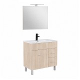 Leziter Neo Prime 80 komplett fürdőszoba bútor sonoma tölgy-sonoma tölgy