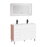 Leziter Neo Vision 120 komplett fürdőszoba bútor sonoma tölgy-fehér