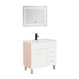 Leziter Neo Vision 80 komplett fürdőszoba bútor sonoma tölgy-fehér