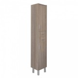 Leziter Nerva 35 magas szekrény 2 ajtóval, 2 fiókkal, rauna szil