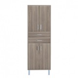 Leziter Nerva 60 magas szekrény 4 ajtóval, 2 fiókkal, rauna szil