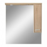 Leziter Nerva 85 cm-es tükrös felsőszekrény, Sonoma tölgy
