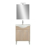 Leziter Nerva Prime 65 komplett fürdőszobabútor, Sonoma tölgy