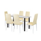 Leziter Norman 6+1 étkező garnitúra bézs