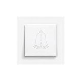 Leziter Nova csengő kapcsoló 101N fehér kerettel