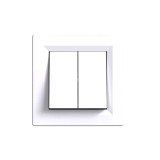 Leziter Nova csillárkapcsoló 10A 250V 105 fehér kerettel