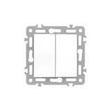 Leziter Nova csillárkapcsoló 10A 250V keret nélkül 105 fehér