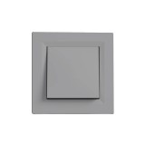 Leziter Nova egy áramkörös egypólusú kapcsoló 10A 250V 101 szürke kerettel