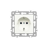 Leziter Nova földelt csatlakozóaljzat dugalj 16A 250V fehér