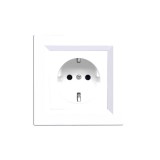 Leziter Nova földelt csatlakozóaljzat dugalj 16A 250V fehér kerettel