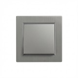 Leziter Nova kereszt kapcsoló 10A 250V 107 szürke kerettel