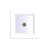 Leziter Nova TV csatlakozóaljzat fehér kerettel