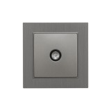 Leziter Nova TV csatlakozóaljzat szürke kerettel