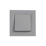 Leziter Nova váltókapcsoló 10A 250V 106 szürke kerettel