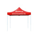 Leziter Összecsukható kerti pavilon 2,9x2,9x3 m piros