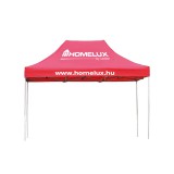 Leziter Összecsukható kerti pavilon 2,9x3,9x3 m piros
