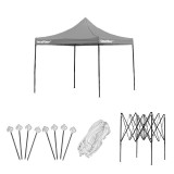 Leziter Összecsukható kerti pavilon 3x3 m szürke