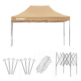 Leziter Összecsukható kerti pavilon 3x4,5 m bézs