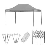 Leziter Összecsukható kerti pavilon 3x4,5 m szürke