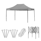 Leziter Összecsukható kerti pavilon 3x4 m szürke