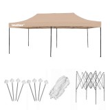 Leziter Összecsukható kerti pavilon 3x6 m bézs