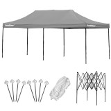 Leziter Összecsukható kerti pavilon 3x6 m szürke