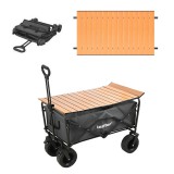 Leziter Összecsukható prémium kerti strandkocsi asztallal szürke