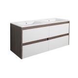 Leziter Porto 120 alsó szekrény mosdóval rauna szil-fehér