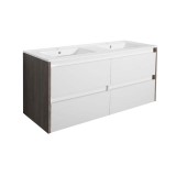 Leziter Porto 120 alsó szekrény mosdóval rauna szil-fehér