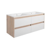 Leziter Porto 120 alsó szekrény mosdóval sonoma tölgy-fehér