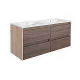 Leziter Porto 120 alsó szekrény mosdóval sonoma tölgy-rauna szil