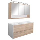 Leziter Porto 120 komplett fehér-sonoma tölgy