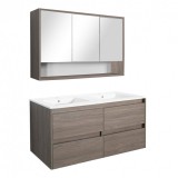 Leziter Porto 120 komplett fürdőszoba bútor rauna szil színben