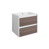 Leziter Porto 60 alsó szekrény mosdóval fehér-rauna szil
