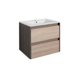 Leziter Porto 60 alsó szekrény mosdóval rauna szil-sonoma tölgy