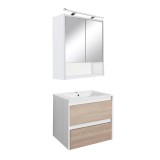 Leziter Porto 60 komplett fehér-sonoma tölgy