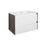 Leziter Porto 80 alsó szekrény mosdóval rauna szil-fehér