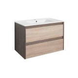 Leziter Porto 80 alsó szekrény mosdóval rauna szil-sonoma tölgy