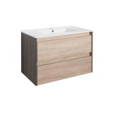 Leziter Porto 80 alsó szekrény mosdóval rauna szil-sonoma tölgy