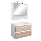 Leziter Porto 80 komplett fehér-sonoma tölgy