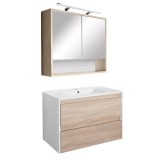 Leziter Porto 80 komplett fehér-sonoma tölgy