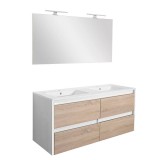 Leziter Porto Prime 120 komplett fehér-sonoma tölgy