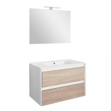 Leziter Porto Prime 80 komplett fehér-sonoma tölgy